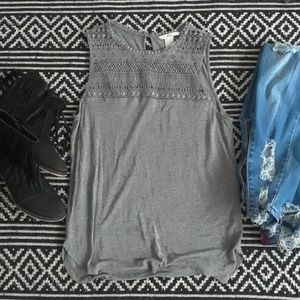 H&M sleeveless grey top